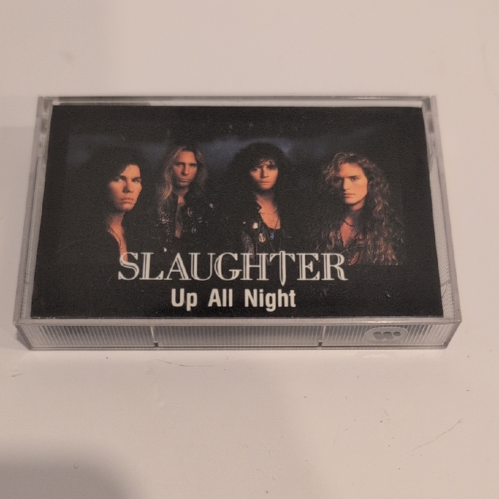 3/$25  Up All Night Cassette Tape - Slaughter Single
